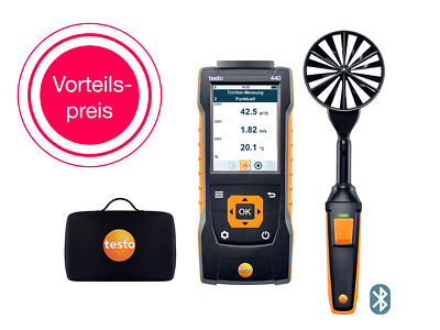 testo 440 100 mm-Flügelrad-Set mit Bluetooth 