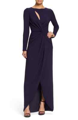dress the population naomi Dress The Population Neomi Rosette Maxi Dress