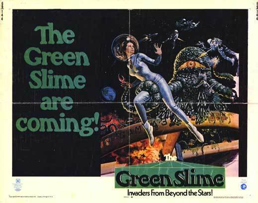 GREEN SLIME Movie POSTER 22x28 Half Sheet Robert Horton Richard