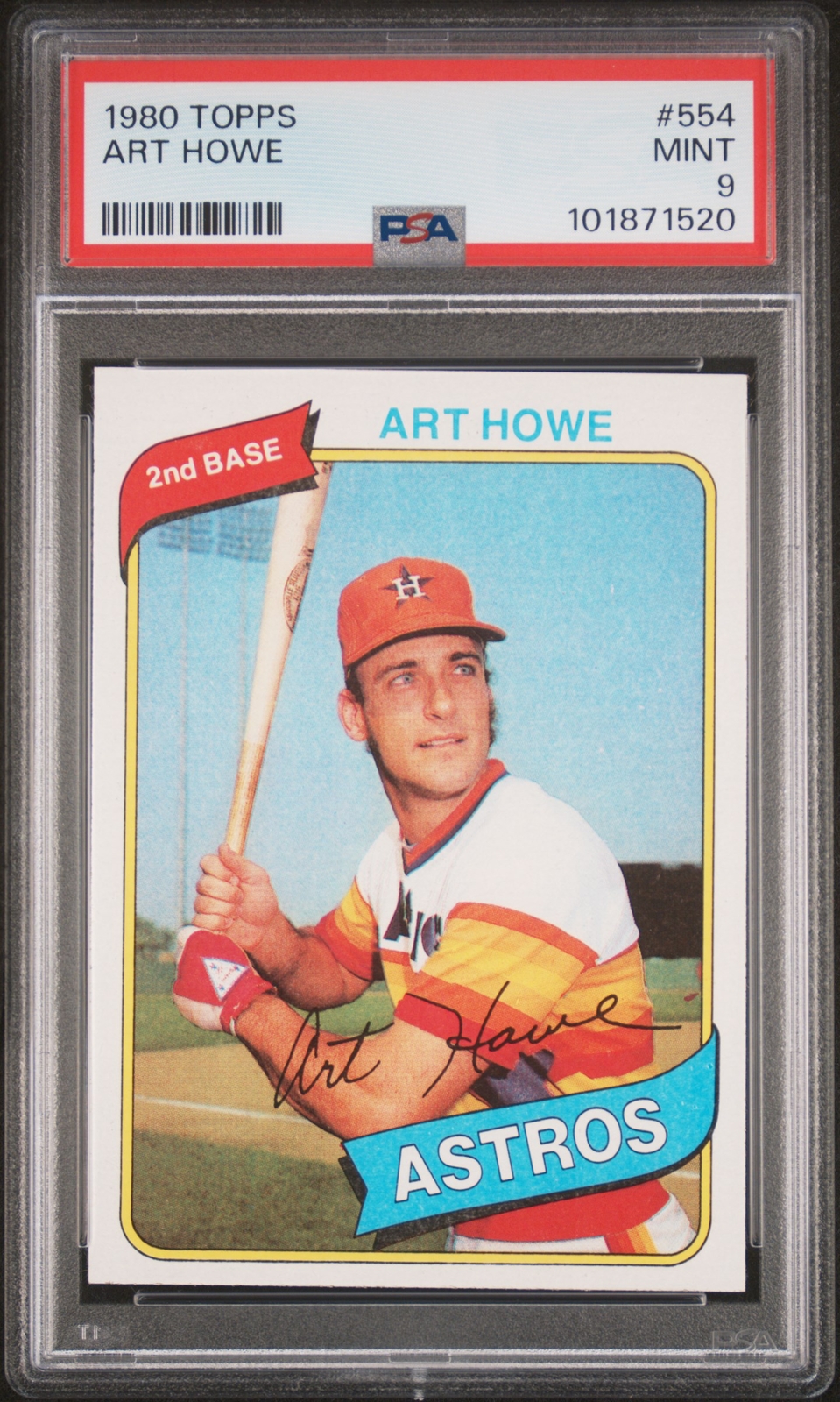 1980 TOPPS #554 ART HOWE PSA 9