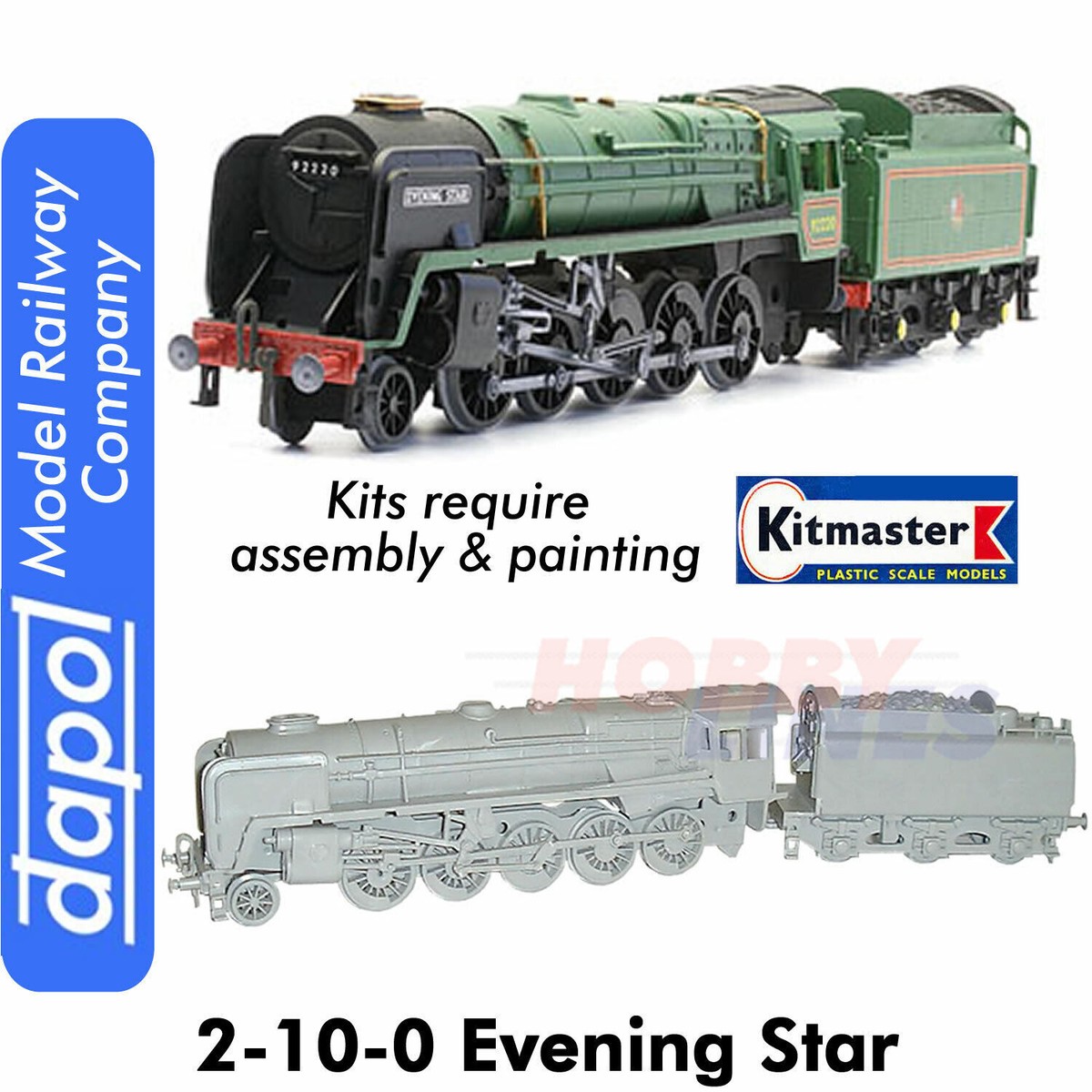 EVENING STAR 2-10-0 Locomotive KitMaster OO Gauge model Kit