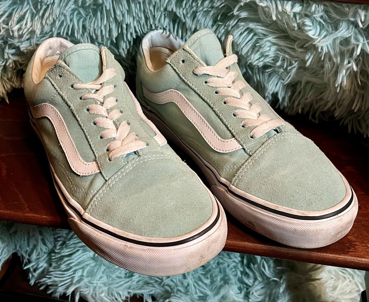 VANS Old Skool AQUA GREEN Skateboarder Sneakers Sz9.5 | eBay display picture 2