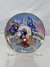 Walt Disney World "25 Years" Commemorative Collectible Plate 1996