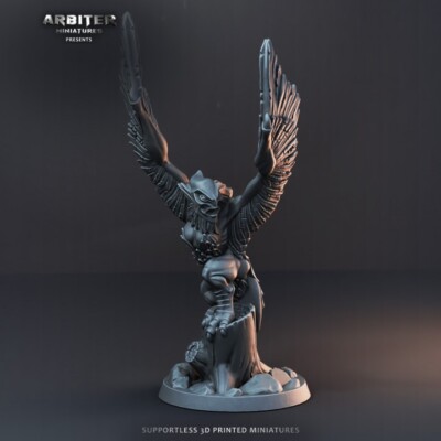 AKS2 Harpy-02  DnD Tabletop Pathfinder Heroquest Miniature detailed 28mm