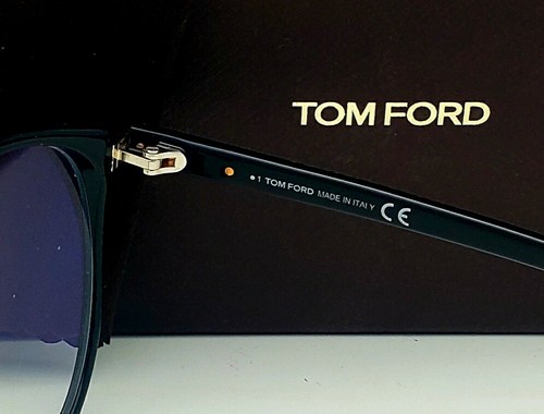 New Tom Ford Reading Glasses TF 5742-B 001 53-18 Black Gold Round Frames Readers - Picture 7 of 12