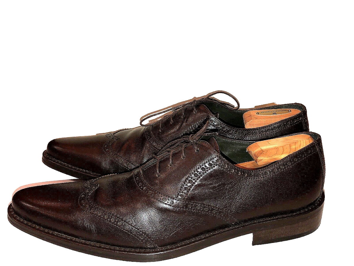 Dolce & Gabbana Brown Suede Wingtip Oxford Dress Shoes Men\'s 10 Made In Italy Vintage Dolce & Gabbana Men main image 2