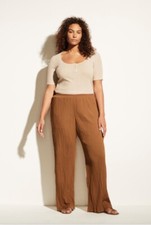 Nwt Vince Crinkle Texture Wide Leg Pants  XXXL  Pull On  Elastic Waist  Pockets  295
