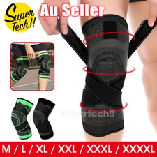 3D Weaving Knee Brace Breathable Sleeve Support Running Leg Jogging Sports M-4XL