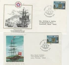 NETHERLANDS ANTILLES 1976 (2) DIFFERENT FIRST DAY COVERS AMERICAN BI CENTENNIAL