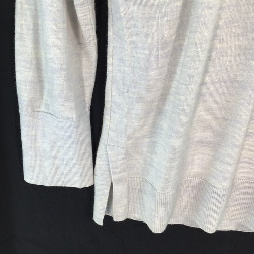 Maglione tunica Banana Republic 100% lana merino extra fine donna XXL 2XL grigio - Foto 3 di 13