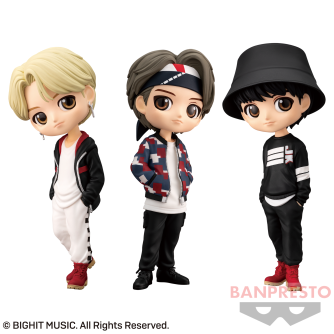 qposket JIMIN、V、JUNG KOOK Q Posket TinyTan Mic Drop Jimin V Jung Kook Figure Set of 3