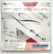 Creative Memories Expressions of Love 30 Quotes Chiffon Vellum Scrapbook Craft