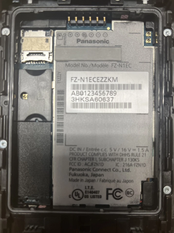 Computadora móvil Panasonic FZ-N1ECEZZKM Foto 3 de 3