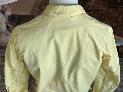 Vintage Lauren Ralph Lauren Jacket Womens Yellow Bomber Zip Up Petite M Cotton - Picture 10 of 22