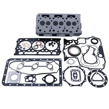 New D902 Complete Cylinder Head with Valves +Full Gasket Kit for Kubota RTV900