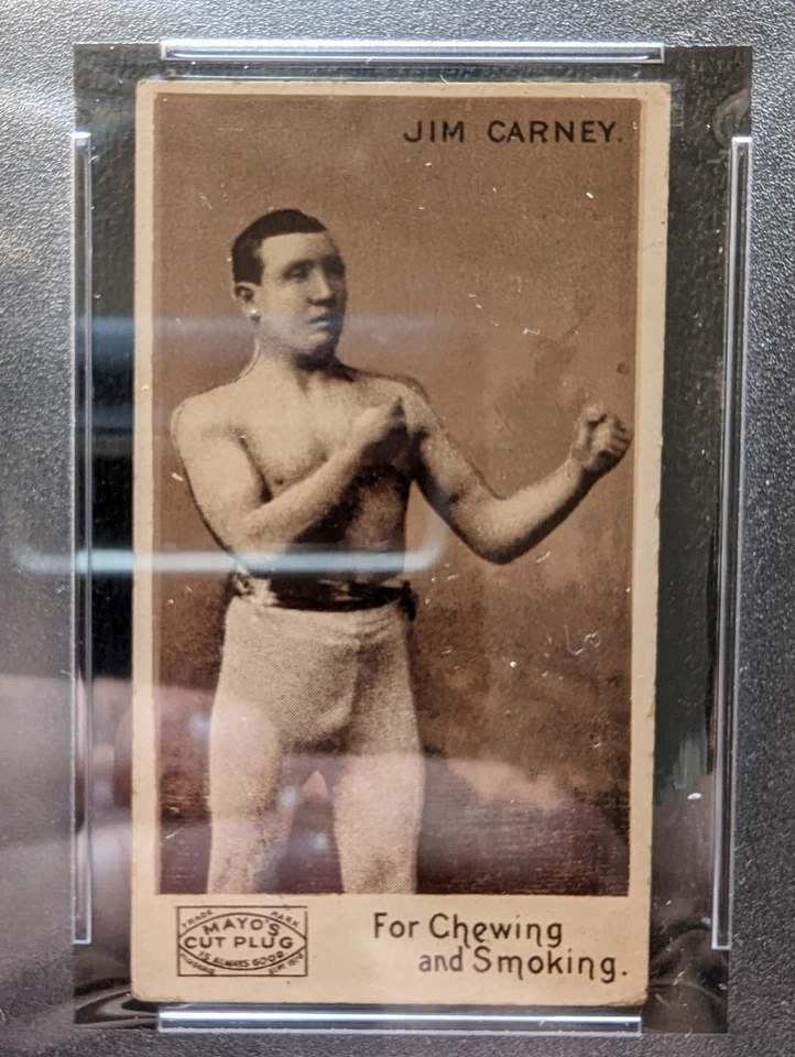 1890 N310 Mayo Cut Plug Prizefighters Jim Carney PSA 3 HOF POP 3 2 Higher Jem C - Image 3 of 4