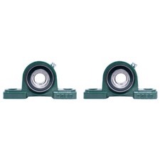 2 UCP206-20 Solid Base Pillow Block Bearing 1-1/4 Bore Self Aligning 2 Bolt x2