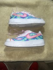 Talla 8.5 - Nike Air Force 1 Pixel Blanco W Par Personalizado 1 de 1 Tinta 360 Primera Edición