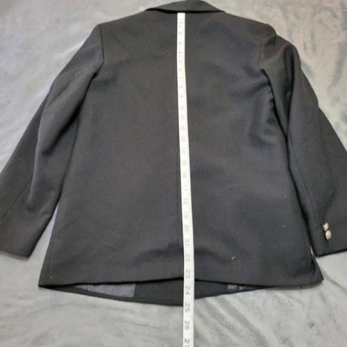CLASS CLUB BIG BOYS SOLID DRESS JACKET BLAZER SZ 12 BLACK DOUBLE BREASTED JACKET - Picture 5 of 11