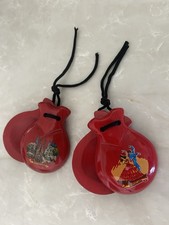 Barcelona Spanish Castanets Red Flamenco Dance Percussion Instrument