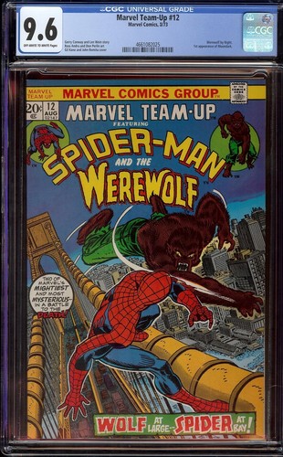 Marvel Team Up # 12 CGC 9.6 OW/W (Marvel, 1973) Werewolf by Night appearance