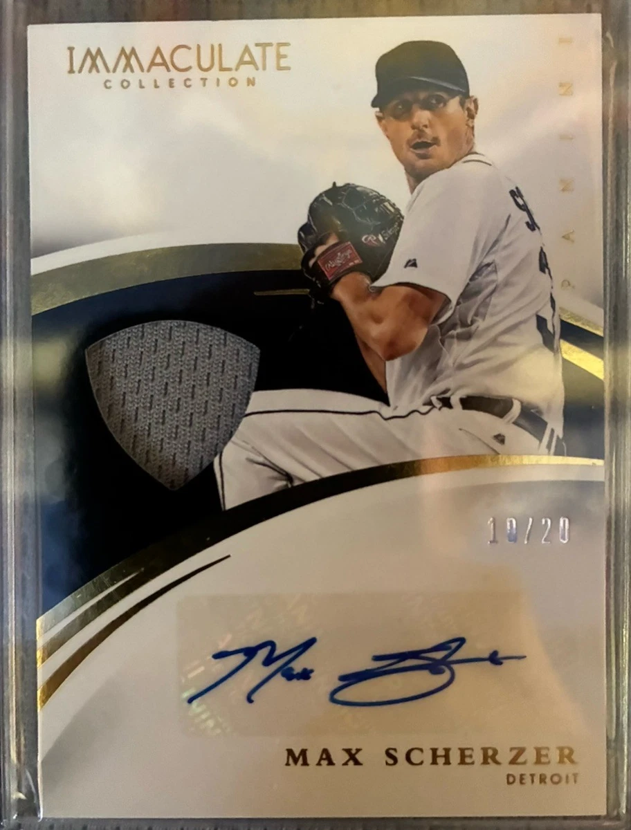 Max Scherzer Detroit Tigers Baseball Serial Numbered Sports