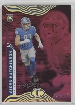 2022 Illusions Trophy Collection Pink 43/399 Aidan Hutchinson #29 Rookie RC 0o5t
