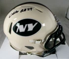 Darrelle Revis / Autographed New York Jets Retro Mini Football Helmet / Beckett