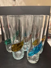 Set of 8 Blenko Art Glass Vases !