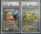 Pokemon 2025 PSA 9 Prismatic Evolutions Leafeon EX 006 & Snorlax EX 076