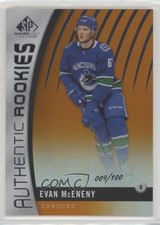 2017 SP Game Used Authentic Rookies Orange Rainbow 9/100 Evan McEneny #122 u0s