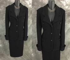 BEAUTIFUL St John jacket knit black caviar su...