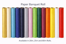 Paper Banquet Roll 1.16m Wide | 20m-80m | Coloured Table Cover Wedding Catering