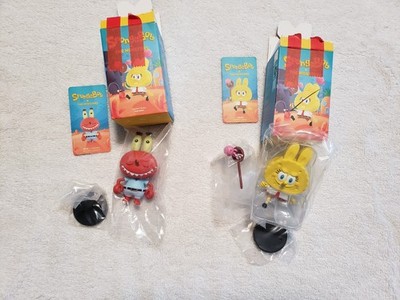LOT of 2 POP MART The Monsters x Spongebob Labubu - Jellyfish Catcher & Mr Krabs