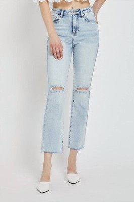 Risen High Rise Ankle Straight Jeans Size 3(26)
