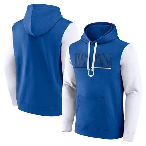 Indianapolis Colts Fanatics Outline Pullover Hoodie - Royal/Weiß Neu mit Etikett - Bild 1 von 6