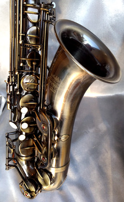 THOMANN TTS-350 Dark Antique Bronze Tenor Sax w/Case & Selmer Mpc. - EXCELLENT