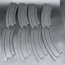 Lot of 8 Pcs AURORA 12" Radius 1/8 Section Slot Car Track Model Motoring 1528