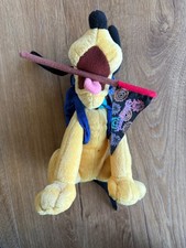 Disney World 2004 Tourist Pluto Bean Bag Plush w/Tag Displayed not Played