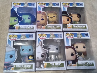 FUNKO POP WIZARD OF OZ (6) FIGURES IN PROTECTORS INCL EXCLUSIVE WINGED MONKEY