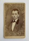 Old Antique CDV Photo Debonair Young Man Teen Boy in Fine Victorian Clothing