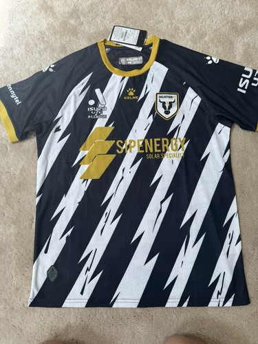 Macarthur FC Home Jersey - Australia A League Soccer - Men Small - Black NEW