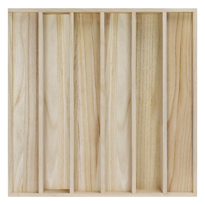 BXI Wood Sound Diffuser - 24 X 24 X 2.8 Inches Thick Acoustic Diffusion 1D