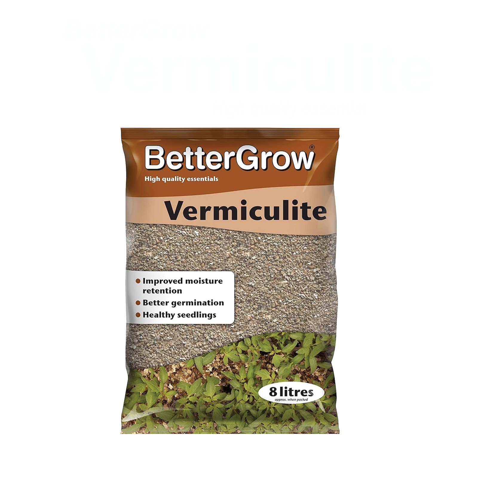 Growth Technology BetterGrow Vermiculite Soil Additive Seed Growing 8 Liter