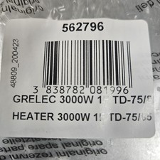 BRAND NEW GENUINE OEM 562796 ASKO DRYER HEATING ELEMENT HEATWELL 230V 3000W