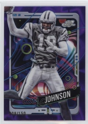 2024 Topps Cosmic Chrome Purple Nebula Refractor 8/150 Keyshawn Johnson #70 13ql