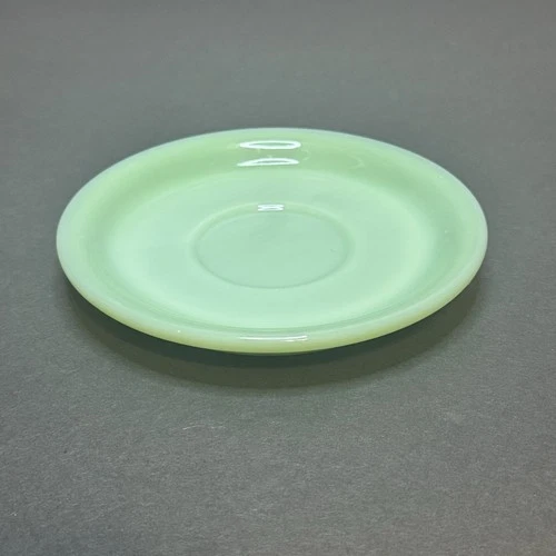 Vintage MCM Fire King JADEITE Oven Ware Coffee Saucer Plate Dishes Heavy Duty