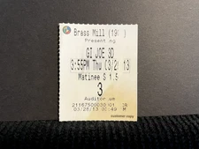 Vintage Movie Ticket Stub GI Joe 3D