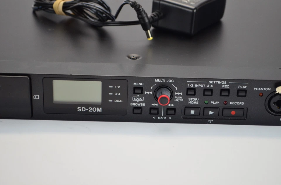 Tascam SD-20M Solid State Recorder SD Card 1U Rack Mount 4 Track 48v Phantom - Image 3 of 4