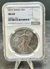 2017 American Eagle $1 Silver Coin Graded MS69 ~ 326